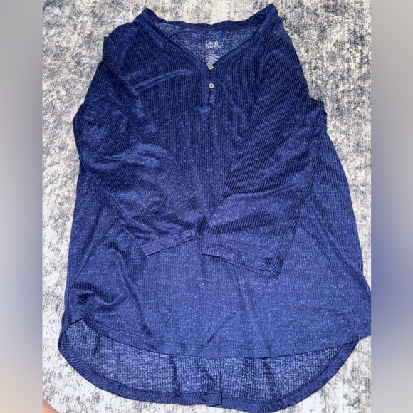 croft & barrow Tops - Croft & Barrow Navy Textured Cardigan